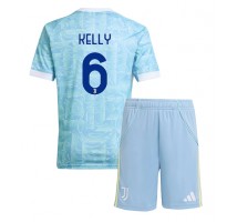 Juventus Lloyd Kelly #6 Koszulka Wyjazdowa dzieci 2025-26 Krótki Rękaw (+ krótkie spodenki)